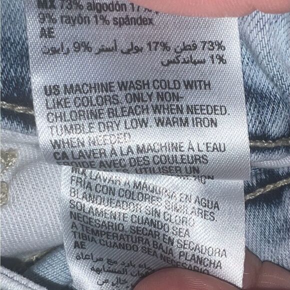 INC Women's Mid Rise Distressed Skinny Jeans Light Indigo 8/29 NWT - Picture 6 of 8